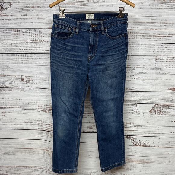 J. Crew Billie Demi Boot Cut Denim Jeans 28 Petite - Picture 2 of 6